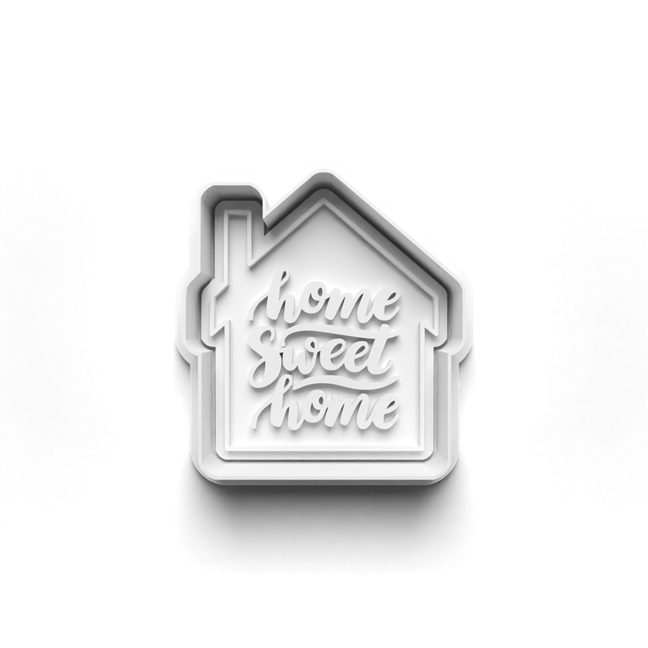 EV ISITMA EMLAKÇI KURABİYE KALIBI KESİCİ VE DAMGASI 3D-0424_2