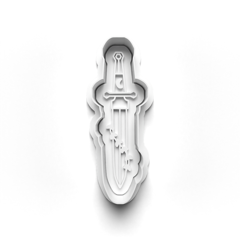 TAROT TEMASI KURABİYE KALIBI KESİCİ VE DAMGASI 3D-0130_4