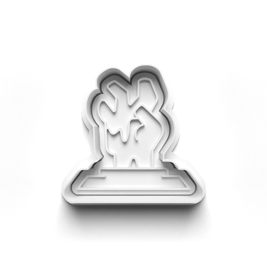 CADILAR HALLOWEEN BAYRAMI ZOMBİ KURABİYE KALIBI KESİCİ VE DAMGASI 3D-0695_2