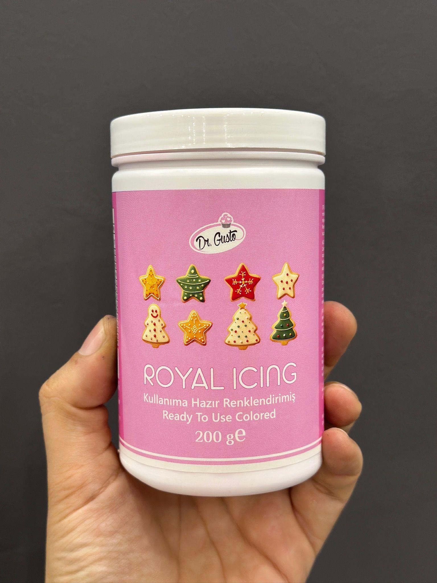DR GUSTO ROYAL ICING TOZU 200 GR PEMBE