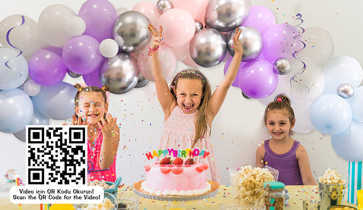 BALONEVİ KAR TANESİ ASORTİ BALON DEKORASYON SETİ 70 Lİ