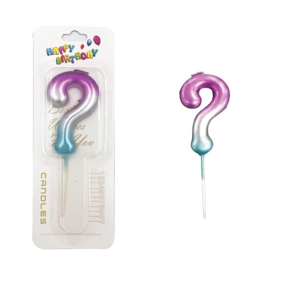 MUM CİNSİYET PEMBE MAVİ SORU İŞARETİ 12 CM