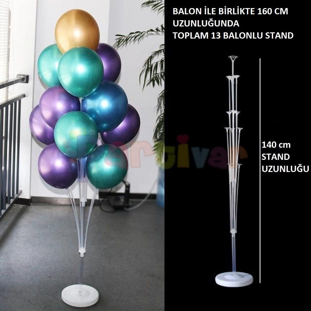 13 LÜ PLEKSİ BALON STANDI 140 CM