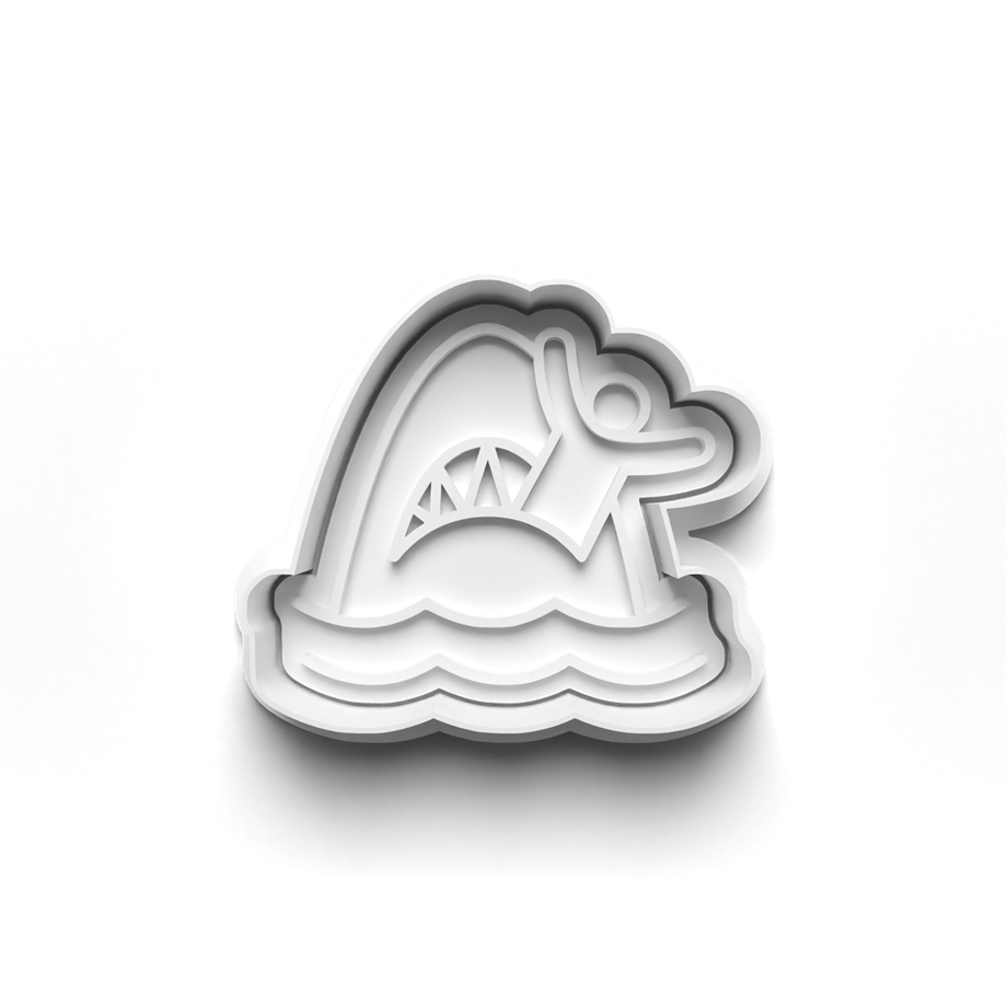 SHARKS KURABİYE KALIBI KESİCİ VE DAMGASI 3D-0358_1
