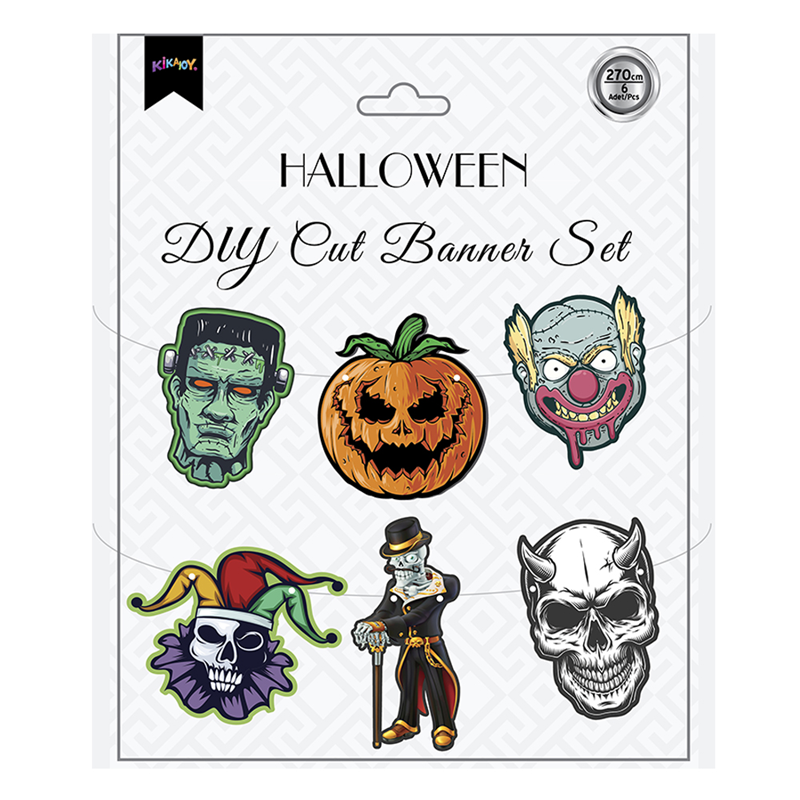 HALLOWEEN MASK DIT-CUT ÖZEL KESİM BANNER 270 CM