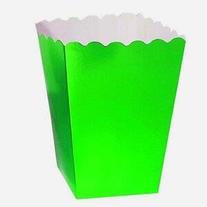 PARLAK POPCORN KUTUSU YEŞİL 8 Lİ