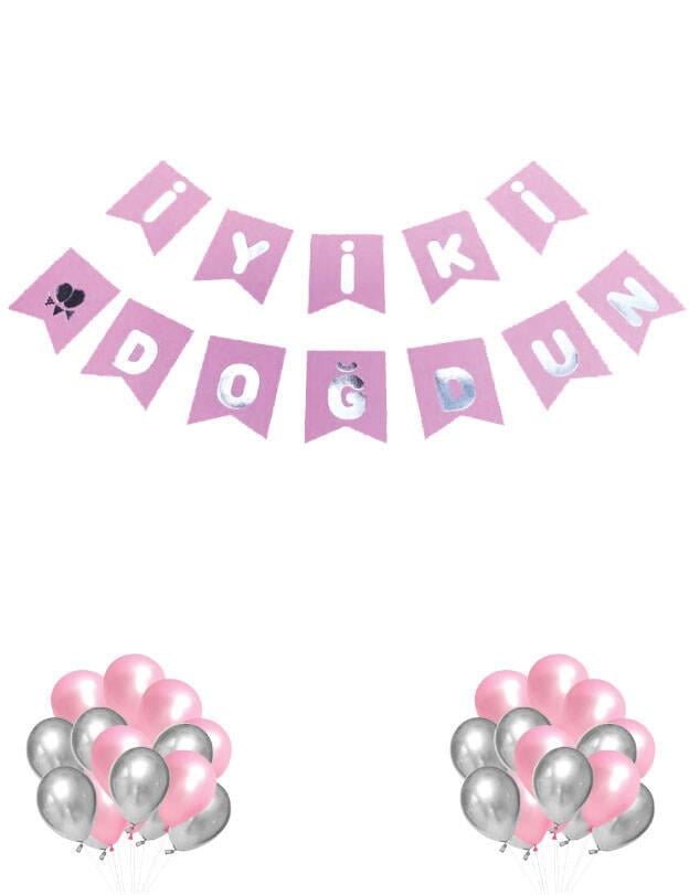 BRS-2722 KARTON YAZI LÜKS İYİKİ DOĞDUN PEMBE