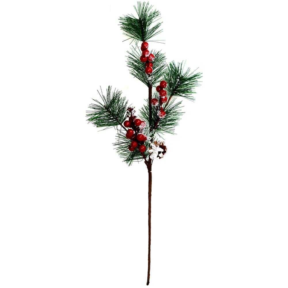 ORC-STK-22131 PİKE DAL KAKULİ 55 CM YILBAŞI