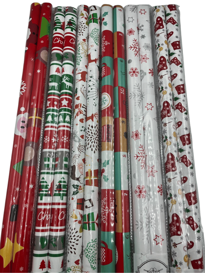 70X100 YILBAŞI MODEL RENKLİ DESENLİ HEDİYE RULO PAKETİ 2 Lİ BRS-4610