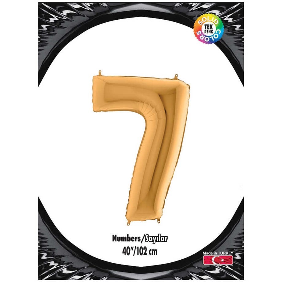 7 GOLD 40 INCH FOLYO BALON  KİKA 0890 | AdanaPastaMalzemeleri.com 7 GOLD 40 INCH FOLYO BALON  KİKA 0890