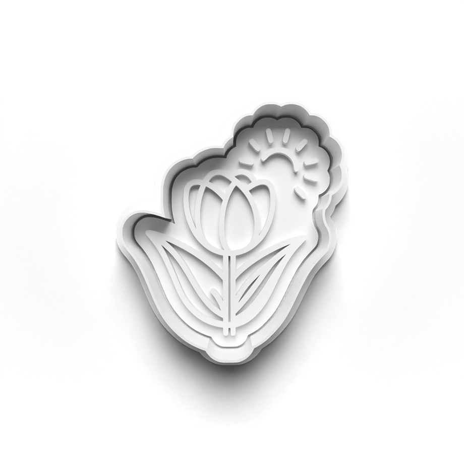 BAHAR KURABİYE KALIBI KESİCİ VE DAMGASI 3D-0541_3
