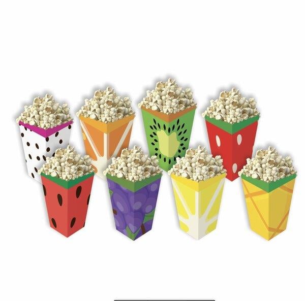 POPCORN KUTU MEYVE TEMALI ÖZEL KESİM