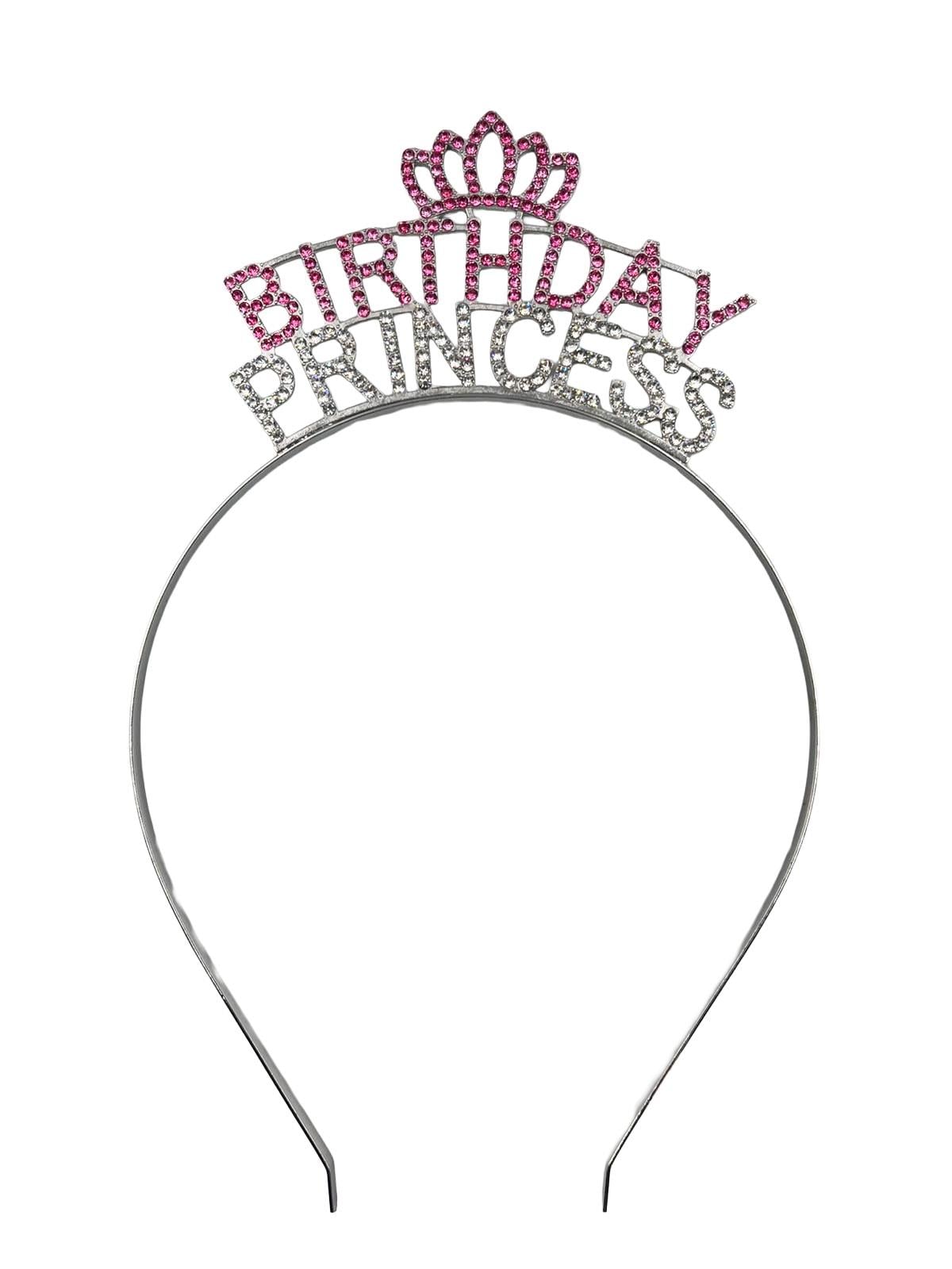 TAÇ METAL TAŞLI BIRTHDAY PRINCESS GÜMÜŞ BRS-4512-SL