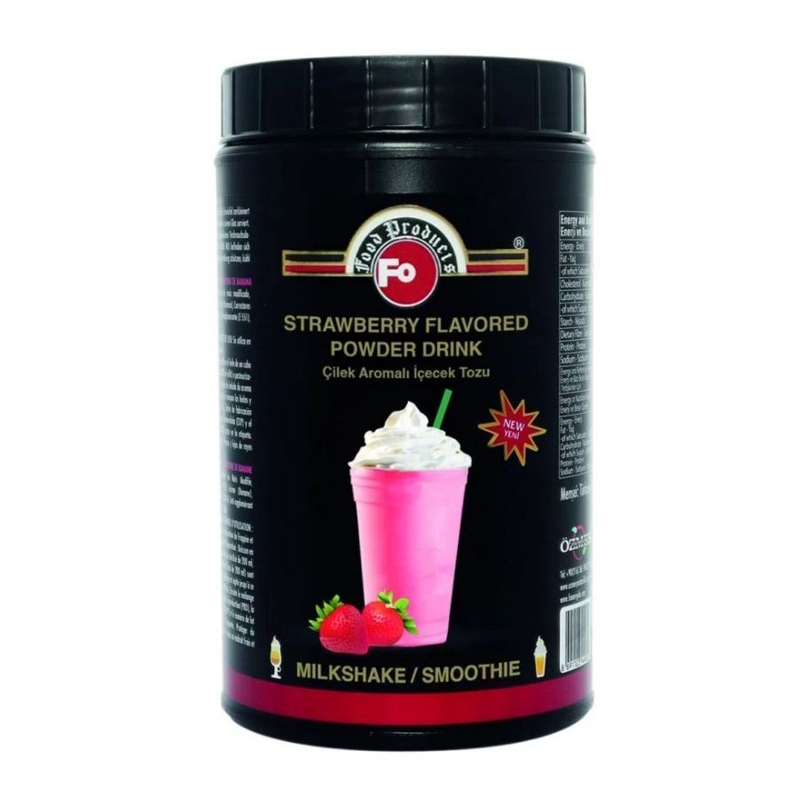 FO ÇİLEK AROMALI İÇECEK TOZU MILKSHAKE 1 KG
