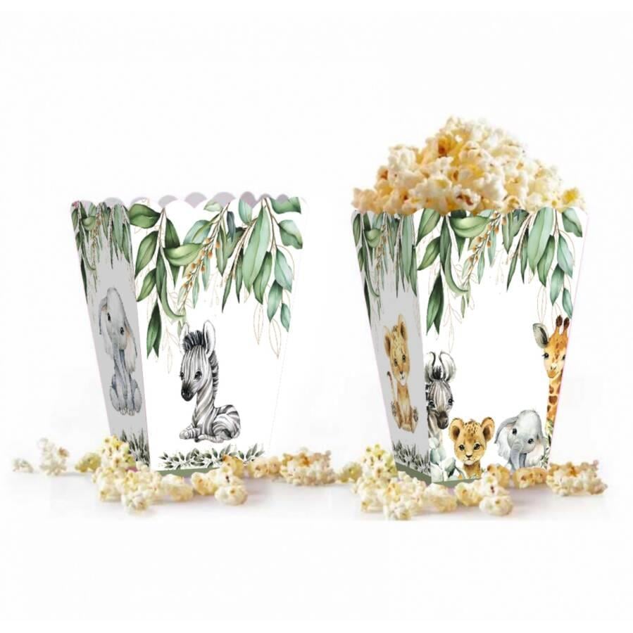 POPCORN KUTU SAFARİ - 1 8 ADET BRS- BABY ANIMAL