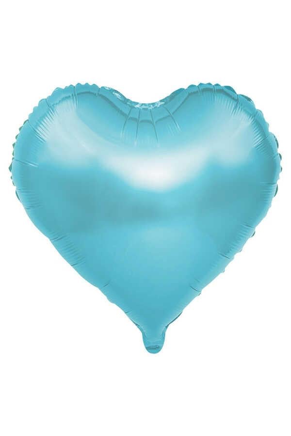 24 INCH MAVİ KALP BALON FOLYO