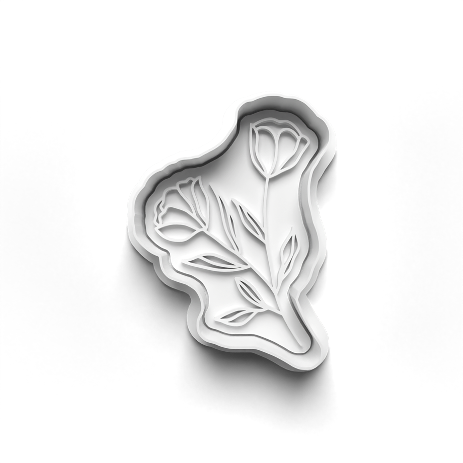 ÇİÇEK KURABİYE KALIBI KESİCİ VE DAMGASI 3D-0338_1
