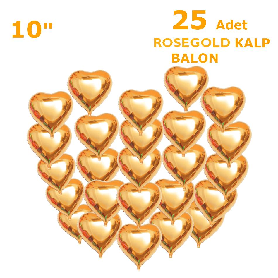 KALP FOLYO 25 ADET SET 10 INCH ROSE GOLD