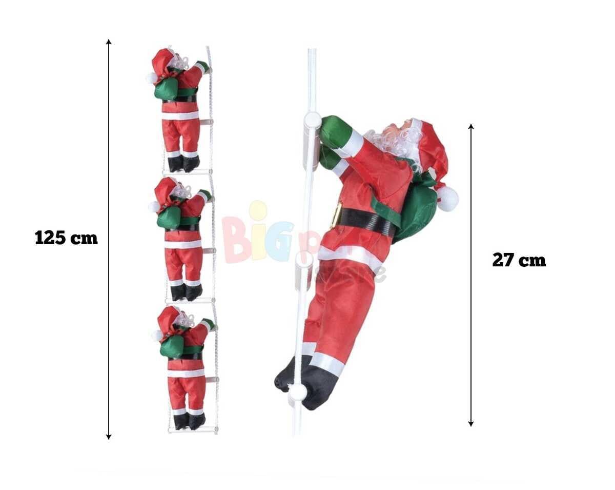 BRS-1746 MERDİVEN TIRMANAN NOEL BABA 3 LÜ 125 CM
