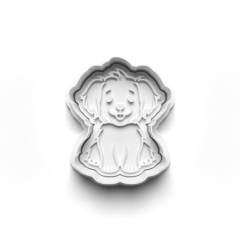 SEVİMLİ KÖPEKLER KURABİYE KALIBI KESİCİ VE DAMGASI 3D-0633_1