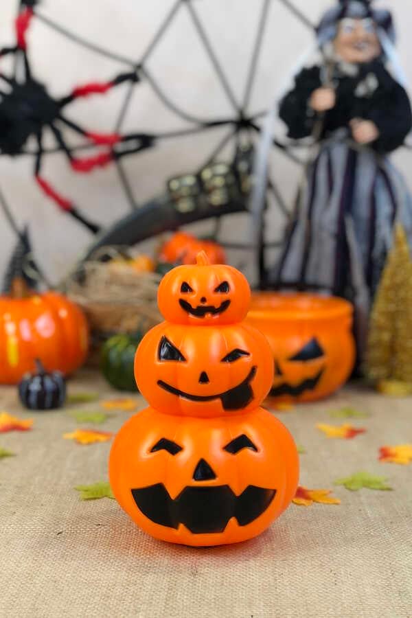 ORC-HLW-24113/LD 3LÜ KABAK FİGÜR IŞIKLI HALLOWEEN