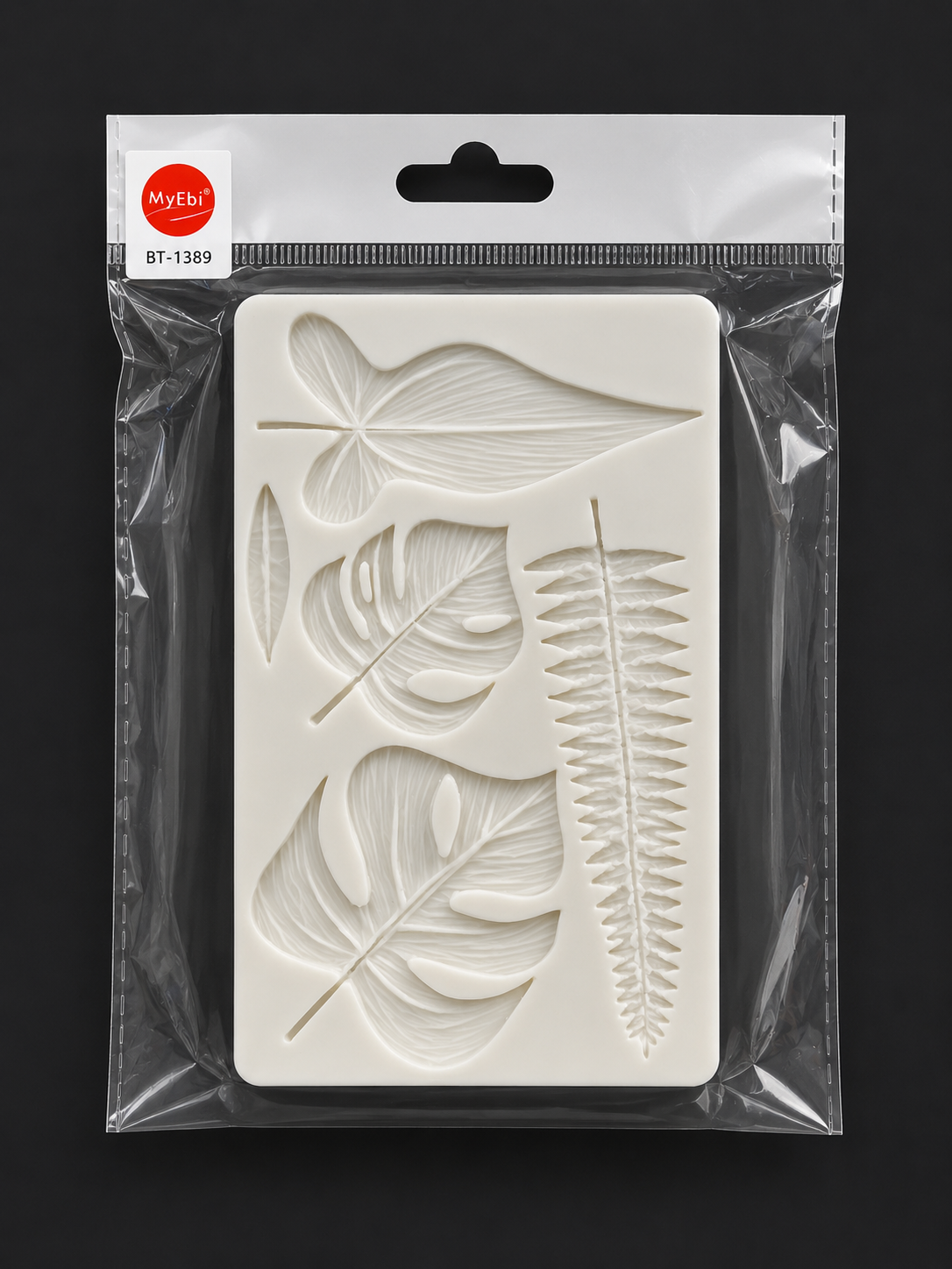 BT-1389 YAPRAK MOTİF SİLİKON KALIP 20 CM X 12 CM