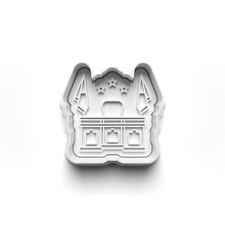 ABD BAŞKANI KURABİYE KALIBI KESİCİ VE DAMGASI 3D-0554_1