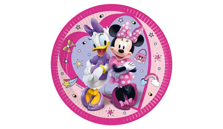 TABAK MINNIE JUNIOR  23 CM 8 ADET