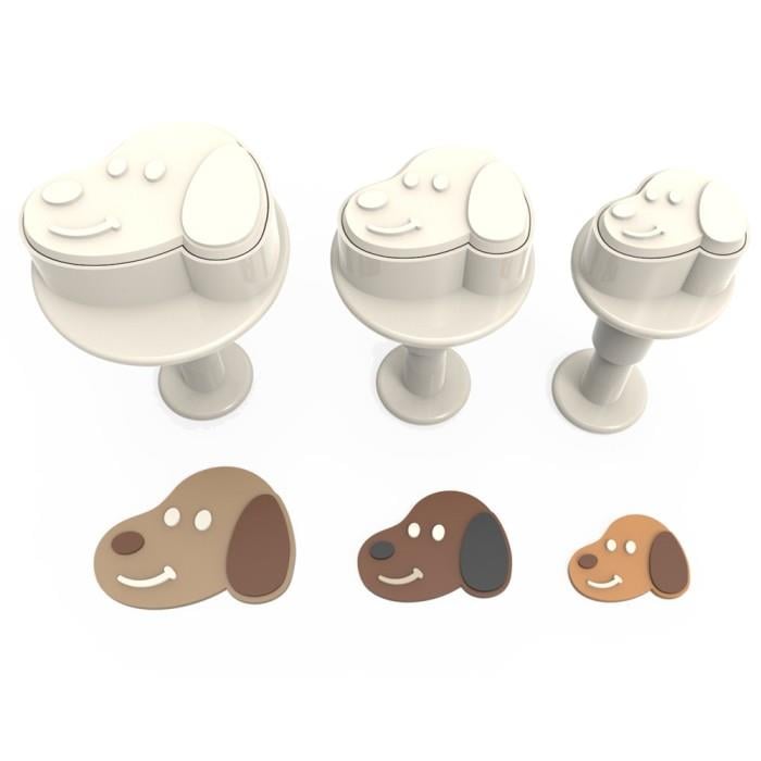 KÖPEK KURABİYE BASMALI SET 3 LÜ DAMGA KESİCİ