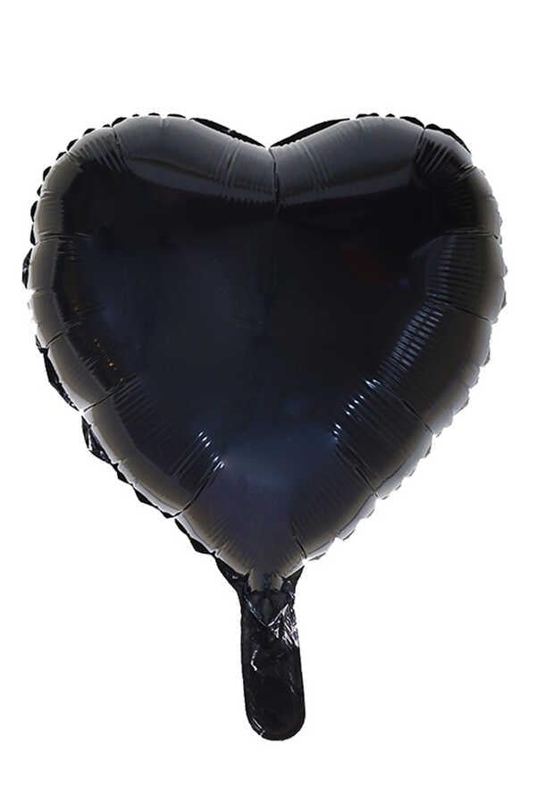 18 INCH SİYAH KALP BALON FOLYO