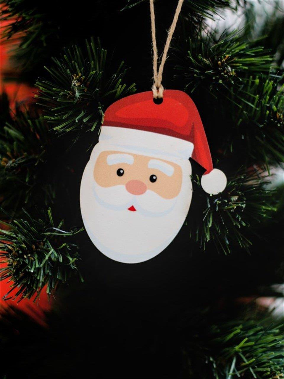 AST8612 YILBAŞI AHŞAP NOEL BABA 6.2x0.4x8CM