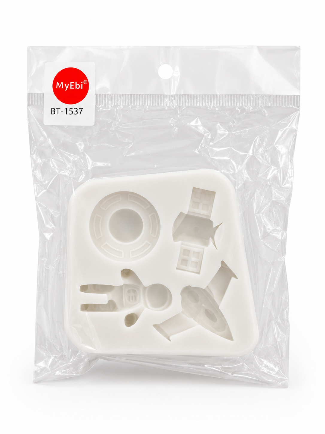 BT-1537 UZAY TEMALI SİLİKON KALIP 8 CM X 8 CM