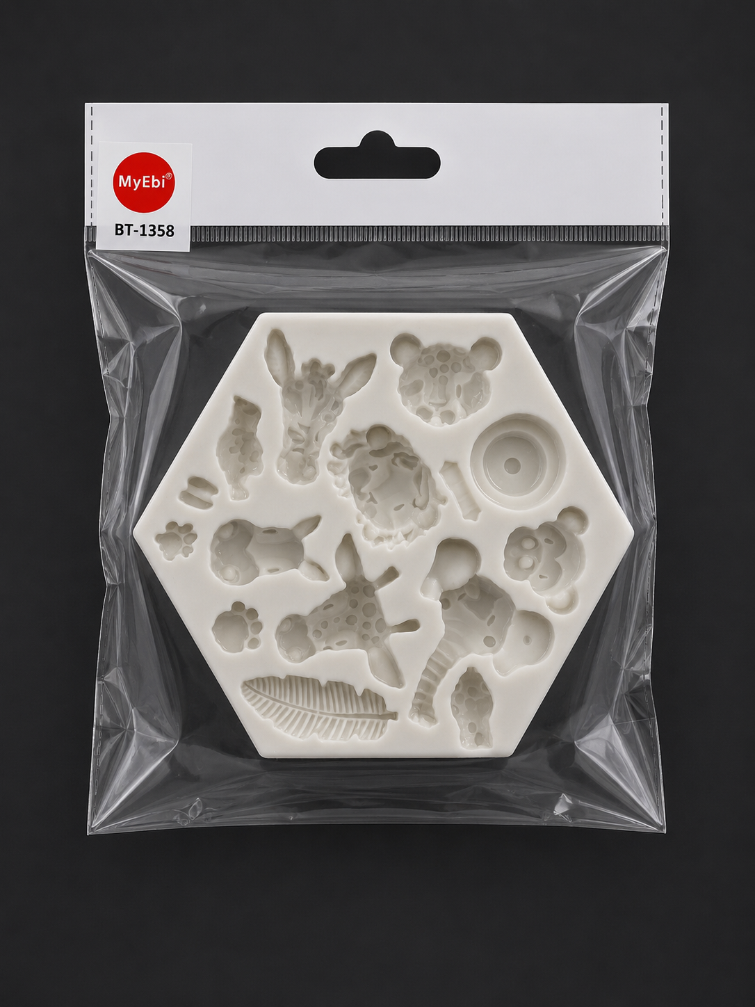 BT-1358 SİLİKON KALIP SAFARİ TEMALI 11 CM X 12.5 CM