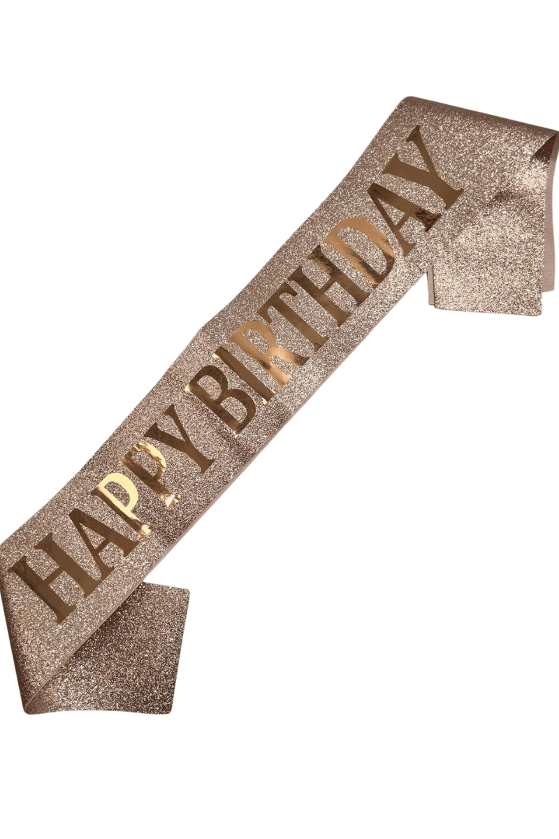 KUŞAK SİMLİ HAPPY BIRTHDAY BRS-4145 ROSE GOLD