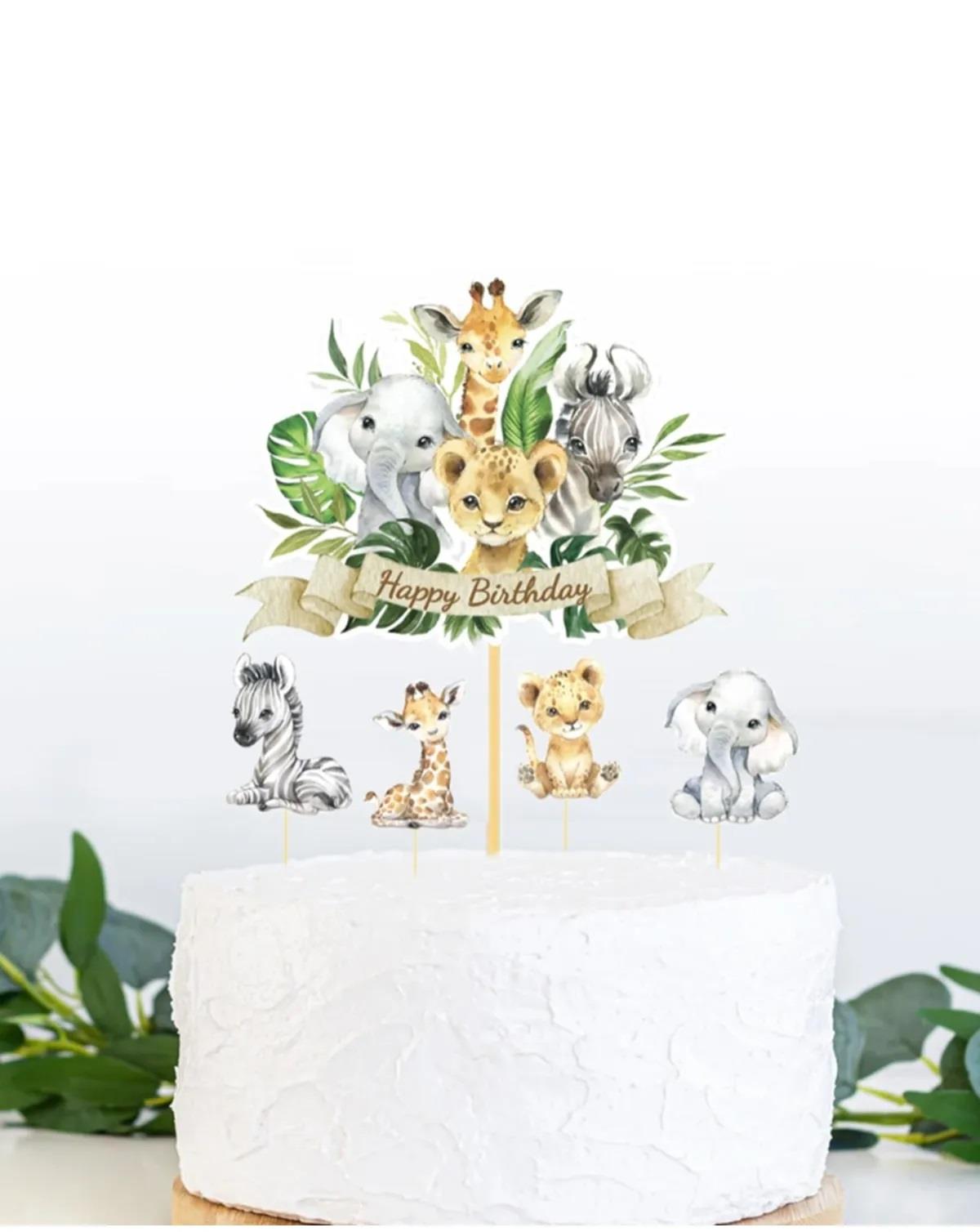 SAFARİ TEMALI ÖZEL TASARIM KÜRDAN SET 5 ADET