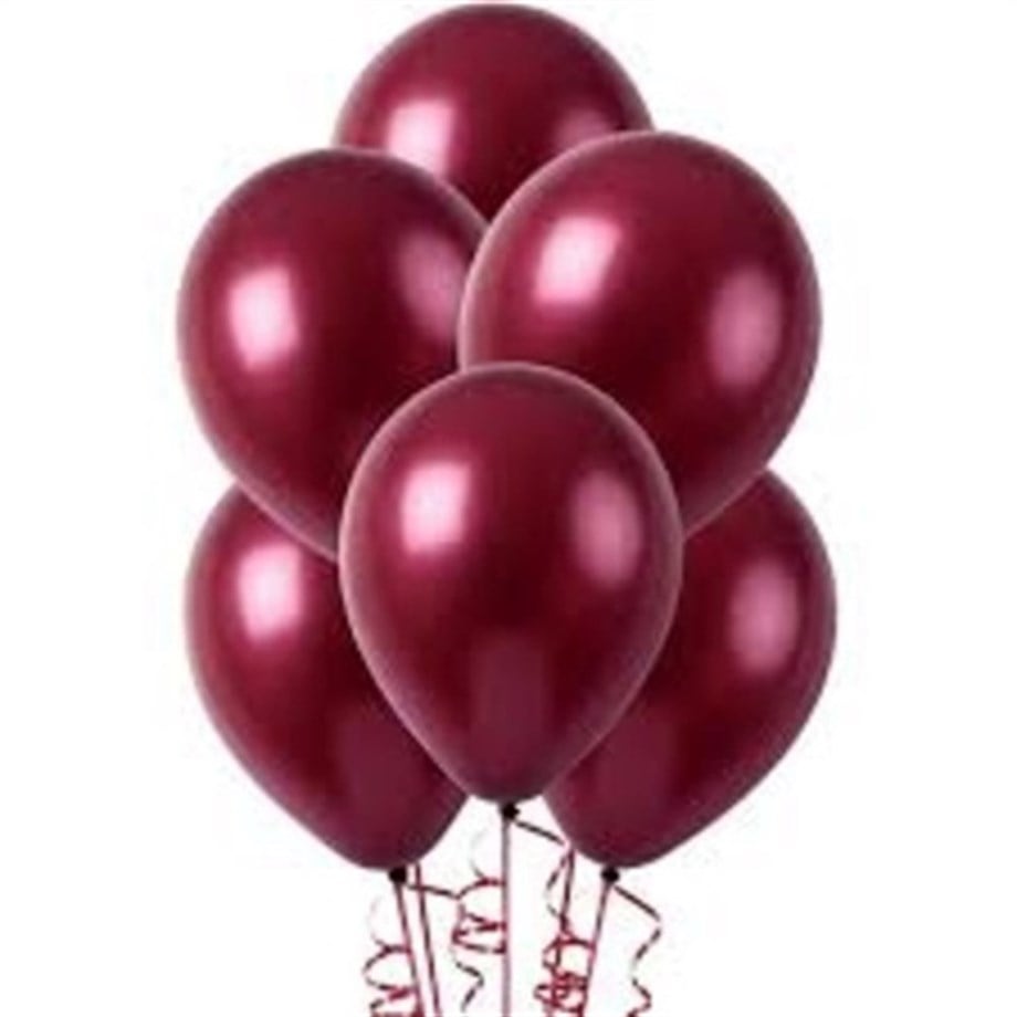 BALON METALİK BORDO (10 ADET)