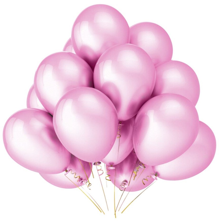 BALON METALİK PEMBE (10 ADET)