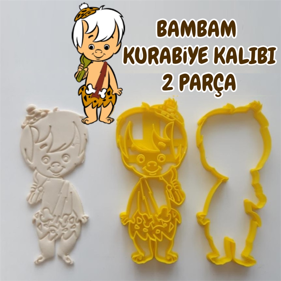 BAMBAM KURABİYE KALIBI 2 PARÇA TAŞ DEVRİ