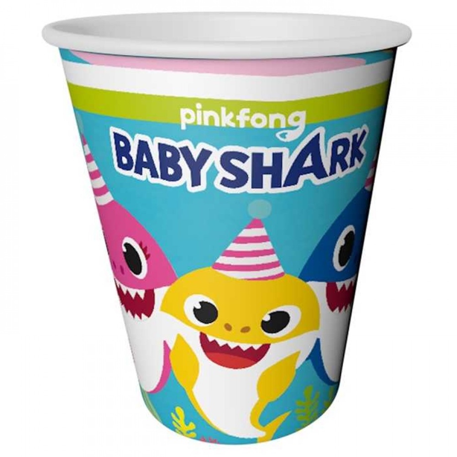 BARDAK BABY SHARK PARTİ ZAMANI 8 ADET