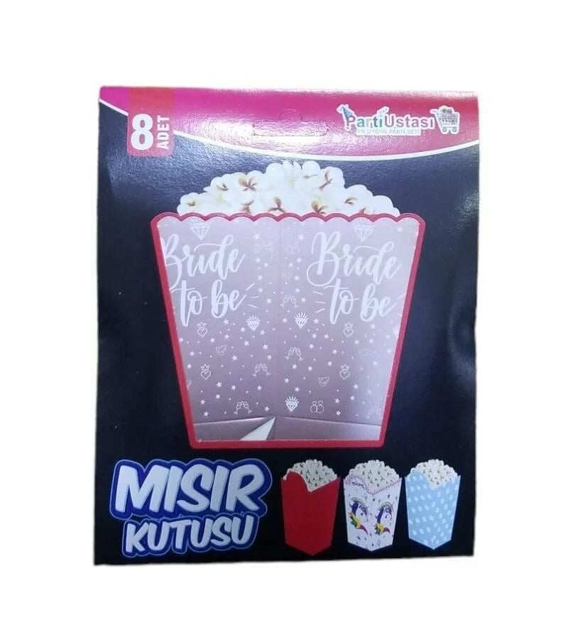 POPCORN KUTU BRIDE TOBE ROSE 8 ADET