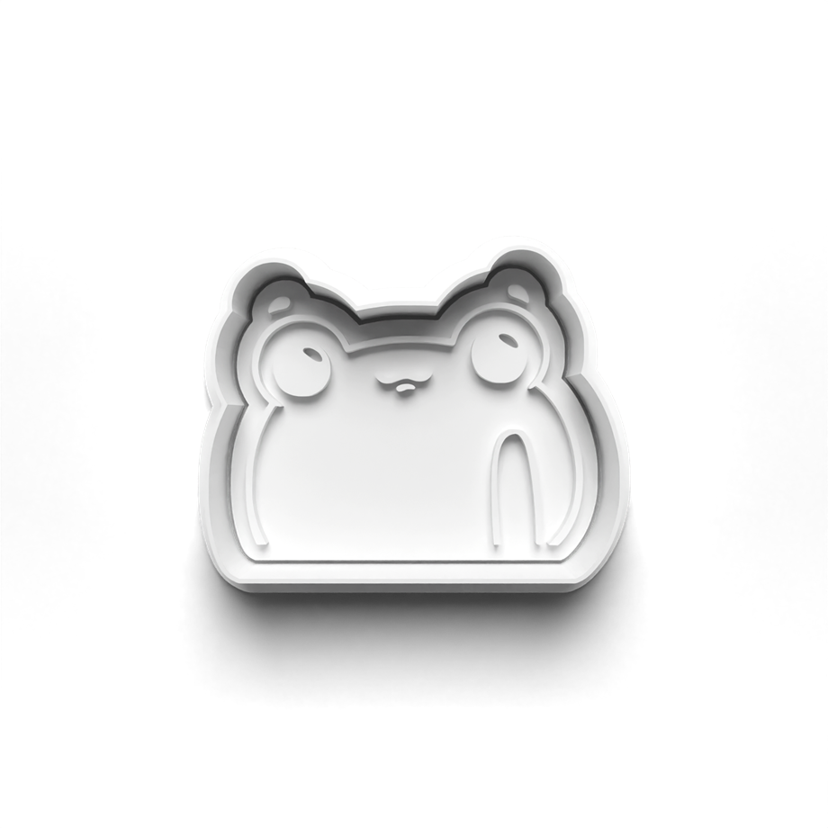 KAWAII FROG KURABİYE KALIBI KESİCİ VE DAMGASI 3D-0428_1
