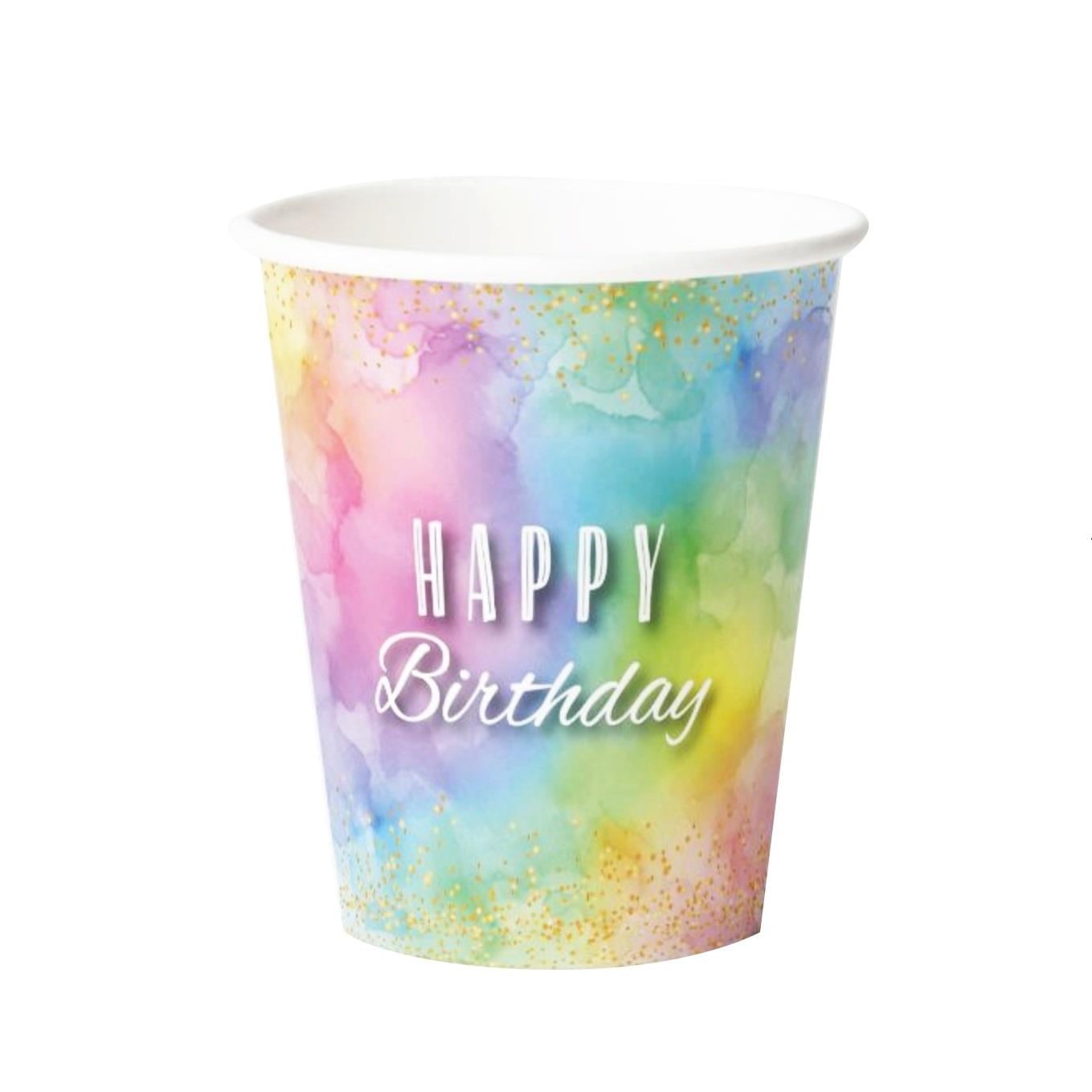 BARDAK MAKARON HAPPY BIRTHDAY 8 ADET 8 OZ BRDK-09