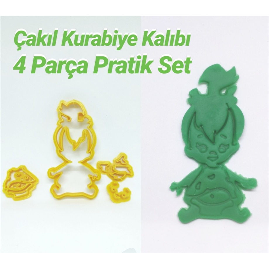 ÇAKIL KURABİYE KALIBI PRATİK 4 PARÇA