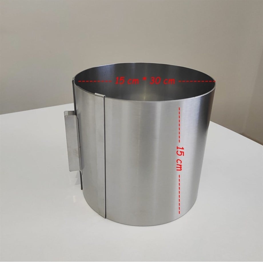 ÇEMBER AYARLI YUVARLAK H:15 CM | AdanaPastaMalzemeleri.com ÇEMBER AYARLI YUVARLAK H:15 CM