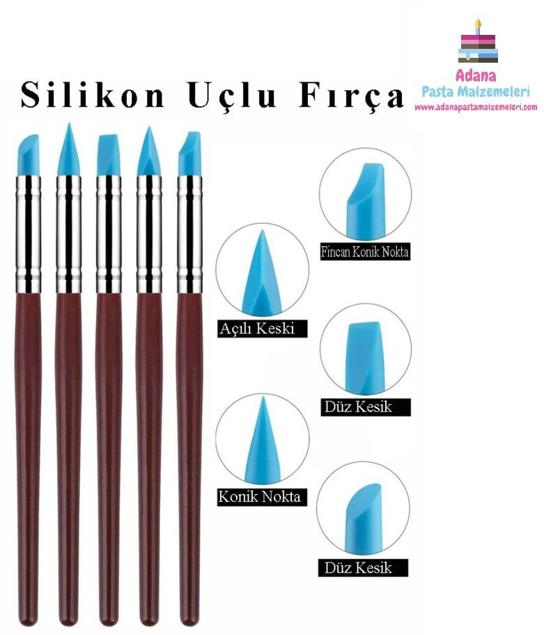 BT-9138L SİLİKON UÇLU FIRÇA 5 Lİ SET ORTA