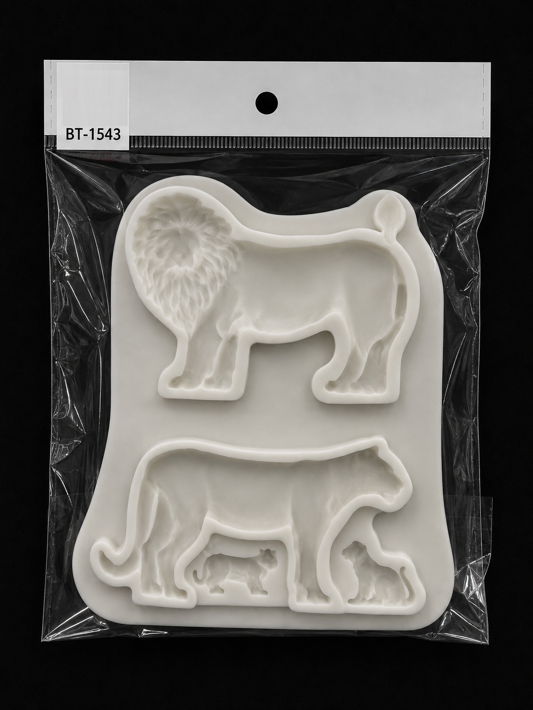 BT-1543 ASLAN VE KAPLAN 3 BOYUTLU MODELLEME SİLİKON KALIP 9 X 7