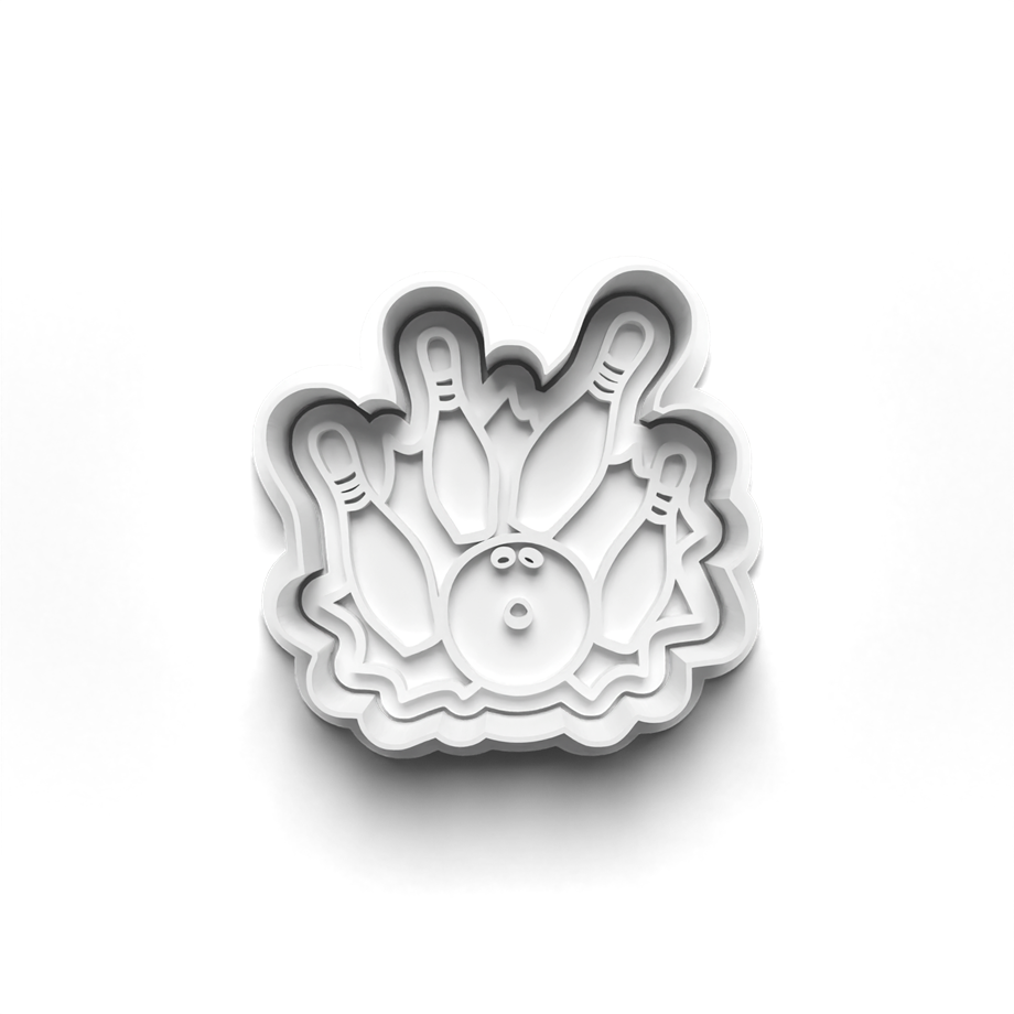 Bowling KURABİYE KALIBI KESİCİ VE DAMGASI 3D-0372_3