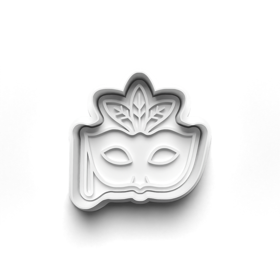 MASKE PARTİSİ KURABİYE KALIBI KESİCİ VE DAMGASI 3D-0578_2
