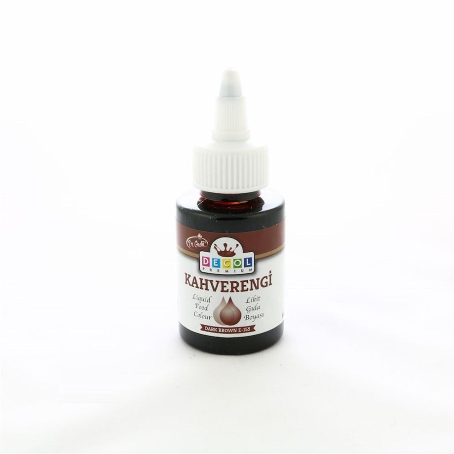 DECOL KAHVERENGİ LIKIT GIDA BOYASI 60 GR