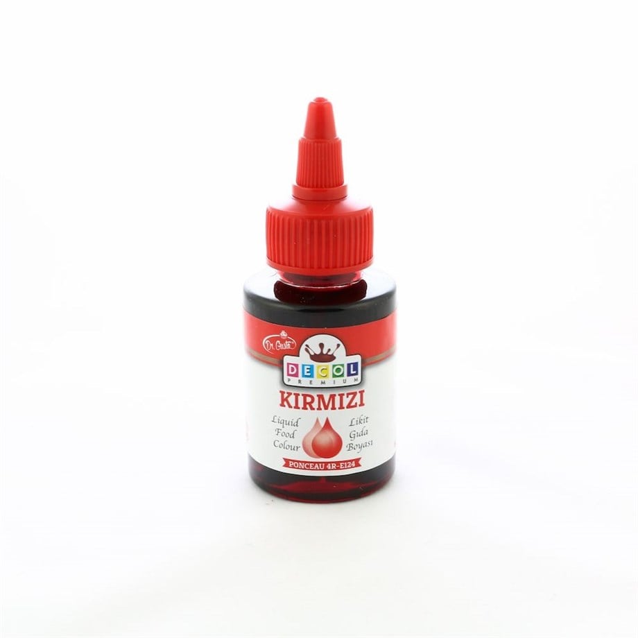 DECOL KIRMIZI LIKIT GIDA BOYASI 60 GR